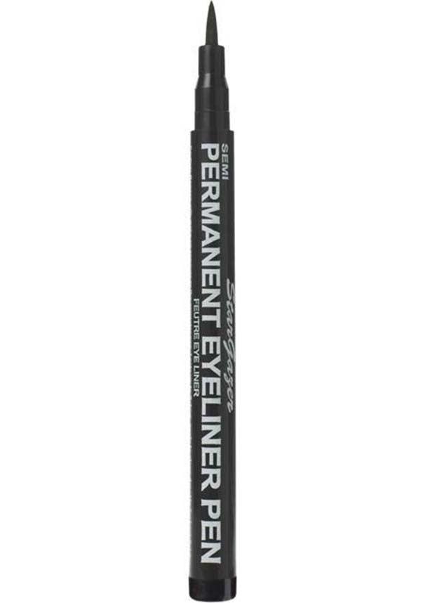 Midnight Black | SEMI-PERMANENT EYE LINER - Beserk - all, beserkstaple, black, christmas cosmetics, clickfrenzy15-2023, cosmetics, cosplay, discountapp, eyeliner, eyes, fp, goth, gothic, grunge, halloween, halloween cosmetics, halloween makeup, labelvegan, liner, make up, makeup, punk, stargazer, stargazer cosmetics, vegan