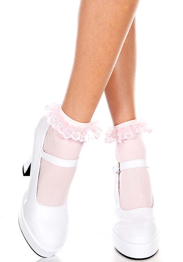 Pink Frill | ANKLE SOCKS