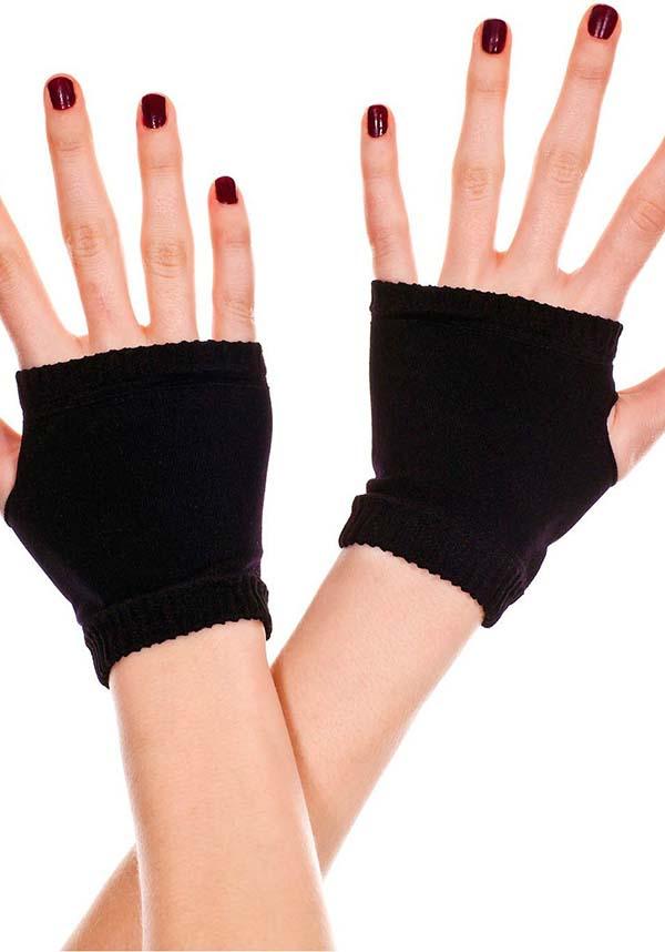 Plain Black | FINGERLESS GLOVES^ - Beserk - accessories, all, all clothing, backorder, black, bravenkrazy, clickfrenzy15-2023, cpgstinc, discountapp, edgy, fp, gloves and armwarmers, gothic, gothic accessories, music legs, sep19, winter, winter clothing, winter wear