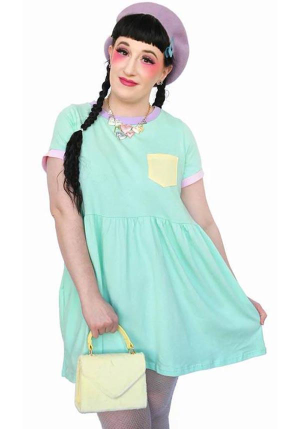 Cadoodle [Mint] | T-SHIRT DRESS* - Beserk - all, all clothing, all ladies clothing, clickfrenzy15-2023, clothing, dec22, discountapp, dress, dressapril25, dresses, eofy2023, eofy2023tue27-40, fp, girls dress, girls dresses, green, kawaii, ladies clothing, ladies dress, ladies dresses, light green, mini dress, mini dresses, mint green, MV18052022, pastel green, plus size, R031222, shirt dress, short dress, short dresses, short sleeved dress, tshirt dress, womens dress, womens dresses