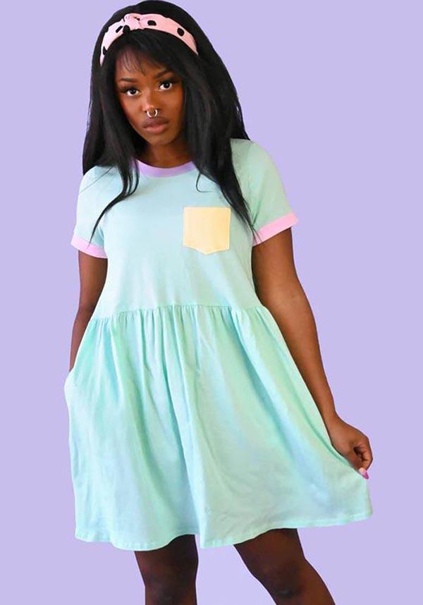 Cadoodle [Mint] | T-SHIRT DRESS* - Beserk - all, all clothing, all ladies clothing, clickfrenzy15-2023, clothing, dec22, discountapp, dress, dressapril25, dresses, eofy2023, eofy2023tue27-40, fp, girls dress, girls dresses, green, kawaii, ladies clothing, ladies dress, ladies dresses, light green, mini dress, mini dresses, mint green, MV18052022, pastel green, plus size, R031222, shirt dress, short dress, short dresses, short sleeved dress, tshirt dress, womens dress, womens dresses