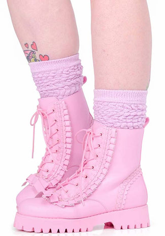 Cakewalk [Pink] | COMBAT BOOTS