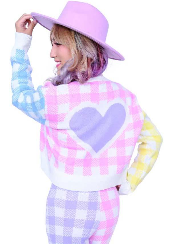 Charlie Gingham | CROPPED CARDIGAN*