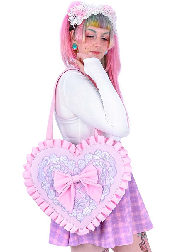 Frosted Heart Oversized | HANDBAG