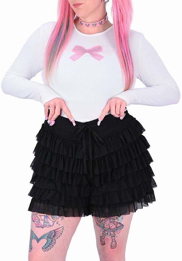 Lola Ruffle [Black] | SHORTS