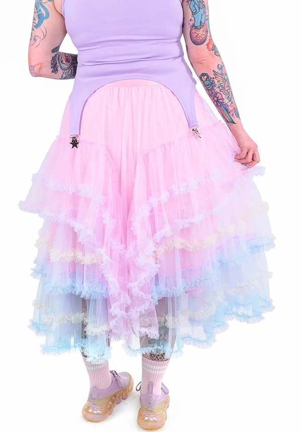 Rainbow Ruffle | MAXI SKIRT