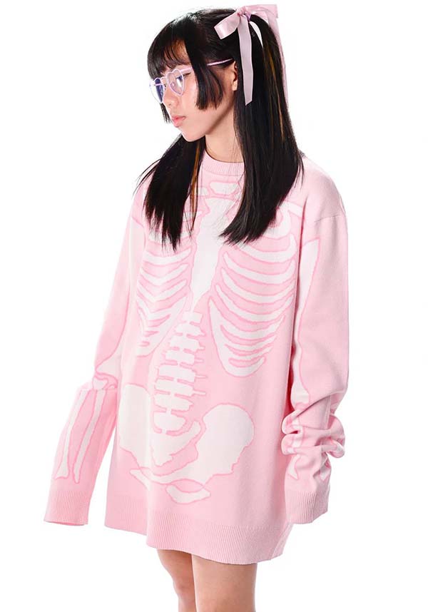 Spooky Sweet Skeleton | SWEATER DRESS*