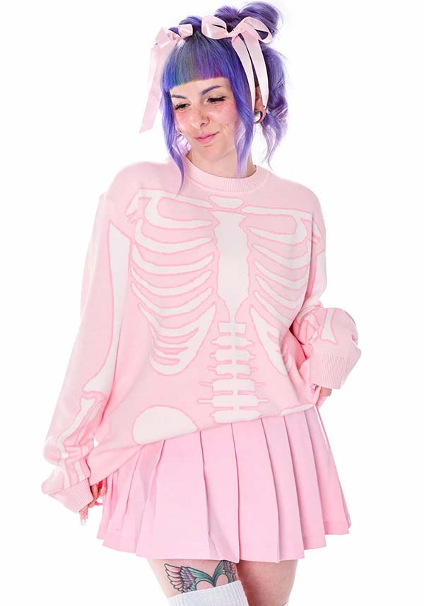 Spooky Sweet Skeleton | SWEATER DRESS*