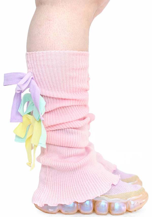 Sugar Ribbon [Pink] | LEG WARMERS*