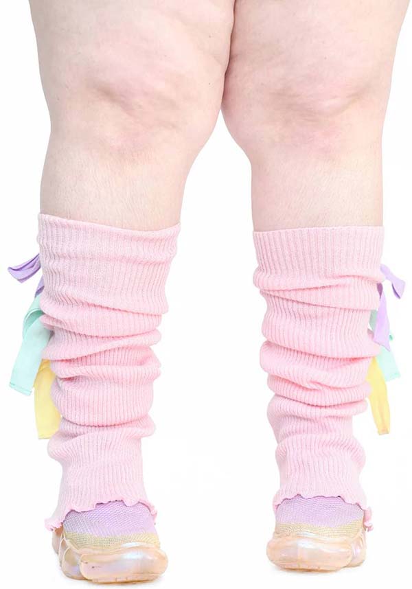 Sugar Ribbon [Pink] | LEG WARMERS*