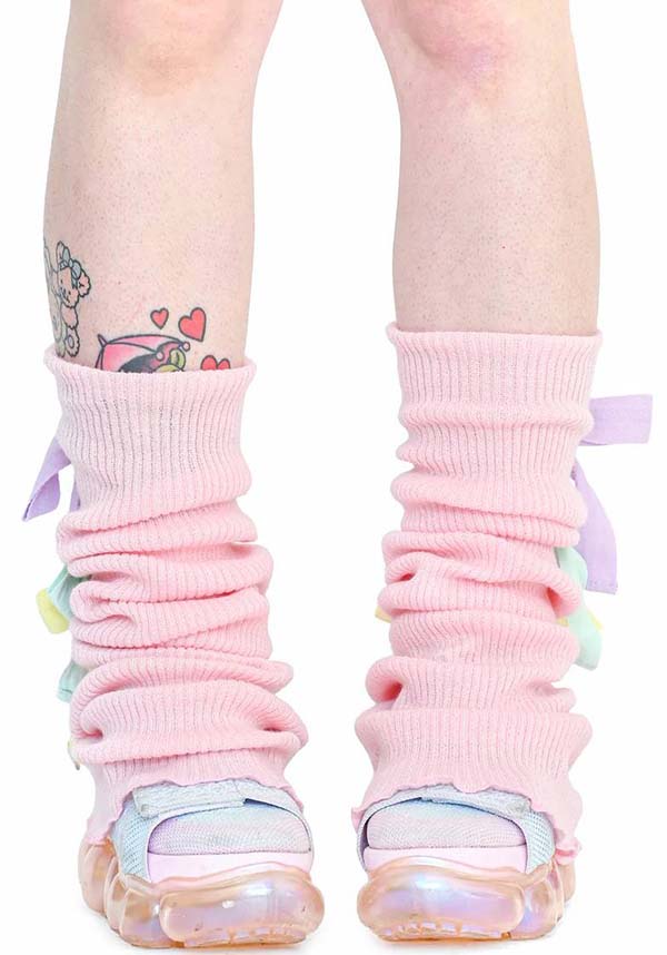 Sugar Ribbon [Pink] | LEG WARMERS*