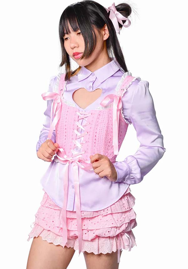 Yvonne [Pink] | CORSET TOP*