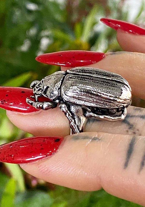 Beetle | RING - Beserk - accessories, all, beetle, christmas gift, christmas gifts, clickfrenzy15-2023, dec22, discountapp, fp, gift, gift idea, gift ideas, gifts, googleshopping, goth, gothic, gothic accessories, gothic gifts, jewellery, jewelry, ladies accessories, mens, mens accessories, mothers day, mothersday, MYSD453, R031222, ring, rings, silver, valentines gifts