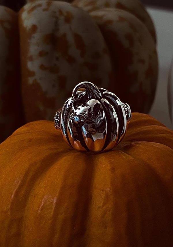 Pumpkin | RING - Beserk - accessories, all, clickfrenzy15-2023, discountapp, fp, gift, gift idea, gift ideas, gifts, googleshopping, goth, gothic, gothic accessories, gothic gifts, halloween, halloween accessories, jan23, jewellery, jewelry, ladies accessories, mothers day, mothersday, mothersdayindulge, MYSD458, pumpkin, R100123, ring, rings, silver, valentines gifts