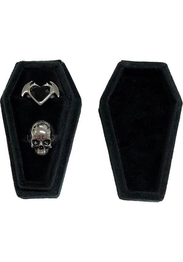Til Death Coffin | RING BOX - Beserk - accessories, all, black, clickfrenzy15-2023, coffin, coffin shape, discountapp, fp, goth, gothic, gothic accessories, gothic gifts, jewellery, jewellery box, jewelry, ladies accessories, MYS5290, oct22, R301022, ring, ring box, rings, wedding