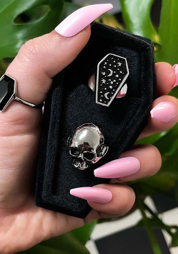 Til Death Coffin | RING BOX - Beserk - accessories, all, black, clickfrenzy15-2023, coffin, coffin shape, discountapp, fp, goth, gothic, gothic accessories, gothic gifts, jewellery, jewellery box, jewelry, ladies accessories, MYS5290, oct22, R301022, ring, ring box, rings, wedding