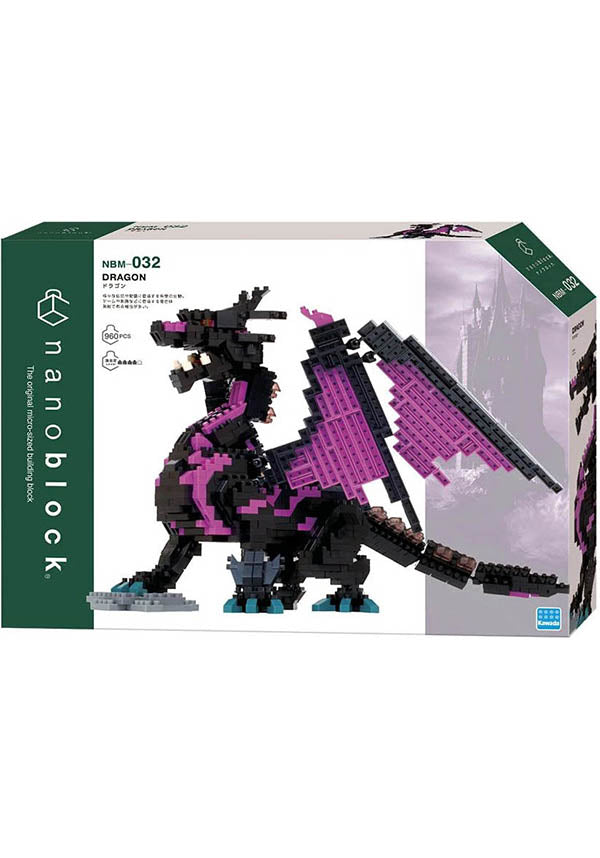 Deluxe Dragon [Purple &amp; Black] | NANOBLOCK