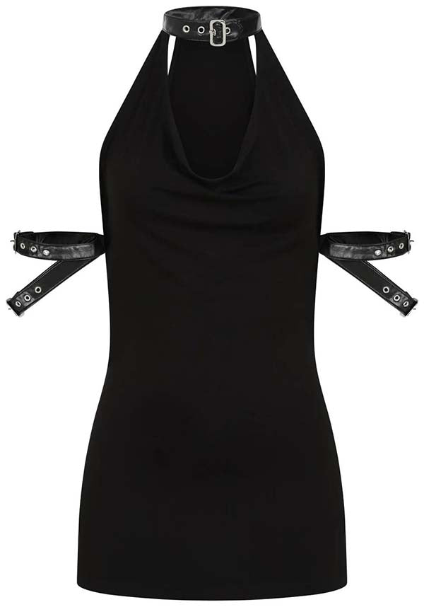 Aphrodite Plunge Cowl Neck | TOP