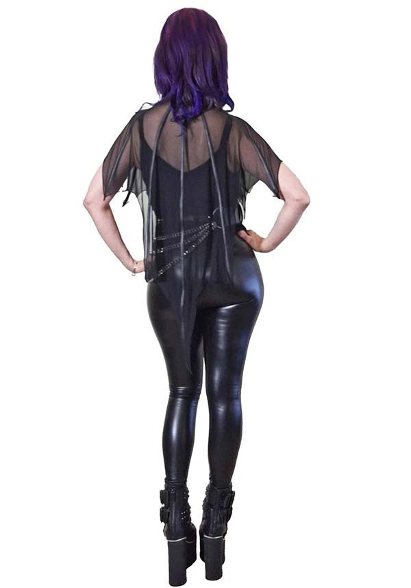 Leutogi Mesh Bat Wing | PONCHO TOP