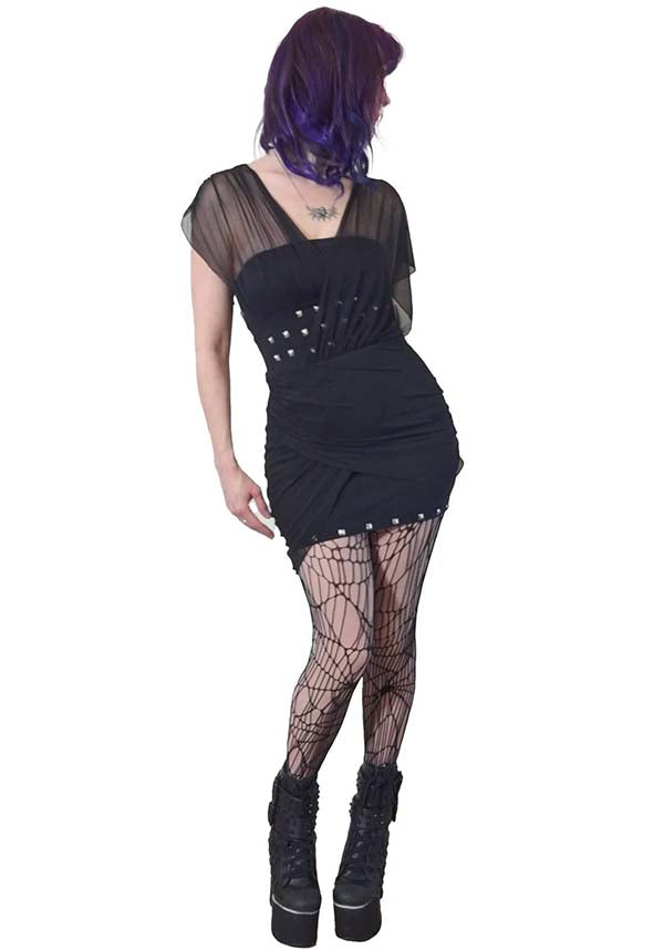 Venus Wrapped Mesh | MINI DRESS