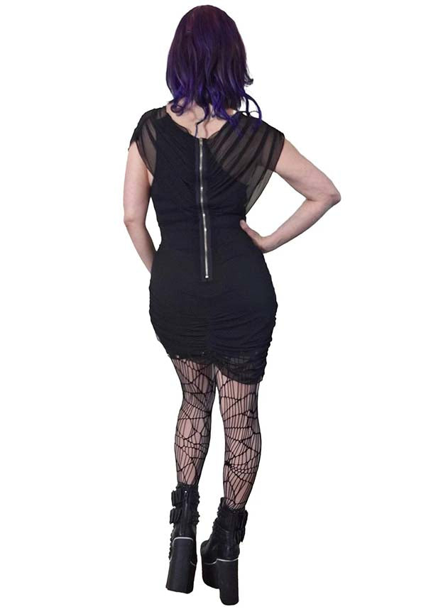 Venus Wrapped Mesh | MINI DRESS
