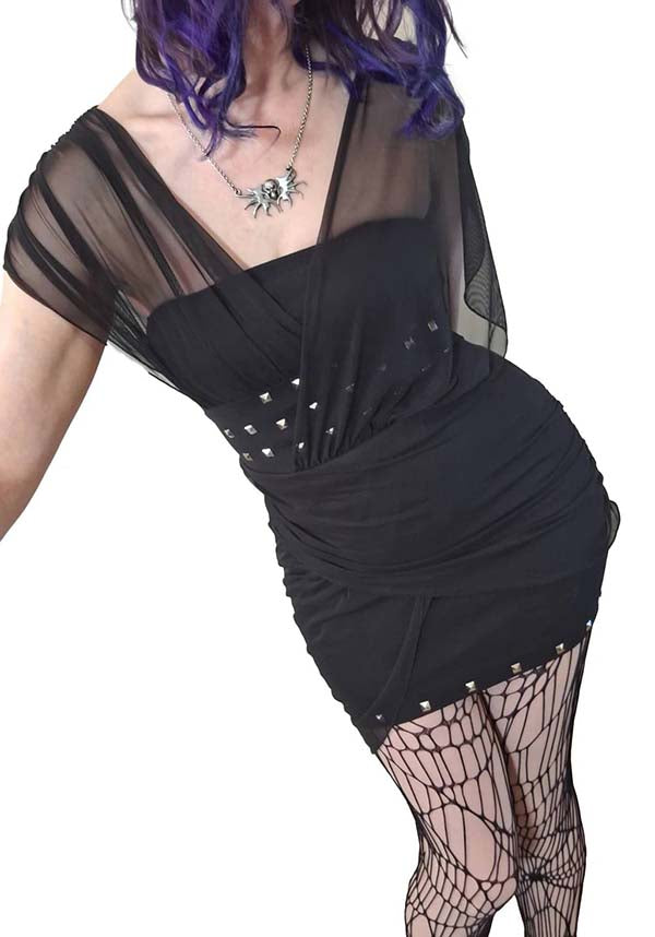 Venus Wrapped Mesh | MINI DRESS
