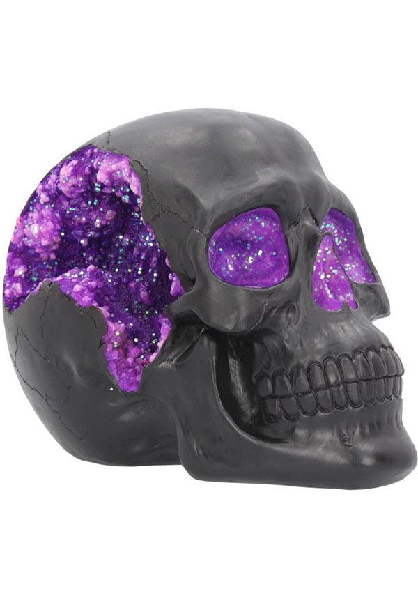 Geode [Pink/Purple] | SKULL - Beserk - all, apr21, black, clickfrenzy15-2023, decor, decoration, decorations, discountapp, fp, goth, gothic, gothic homewares, home, homeware, homewares, nemesis now, pink, purple, skull, statue