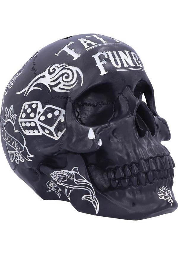Tattoo Fund [Black] | SKULL - Beserk - all, black, clickfrenzy15-2023, discountapp, fp, gift, gift idea, gift ideas, gifts, gothic gifts, gothic homeware, gothic homewares, home, homeware, homewares, jul22, mens gifts, money, money bank, money box, NN4000036001, R120722, skull, skulls, tattoo