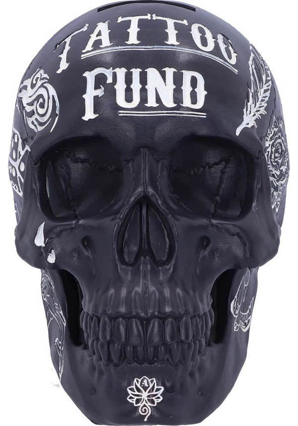 Tattoo Fund [Black] | SKULL - Beserk - all, black, clickfrenzy15-2023, discountapp, fp, gift, gift idea, gift ideas, gifts, gothic gifts, gothic homeware, gothic homewares, home, homeware, homewares, jul22, mens gifts, money, money bank, money box, NN4000036001, R120722, skull, skulls, tattoo