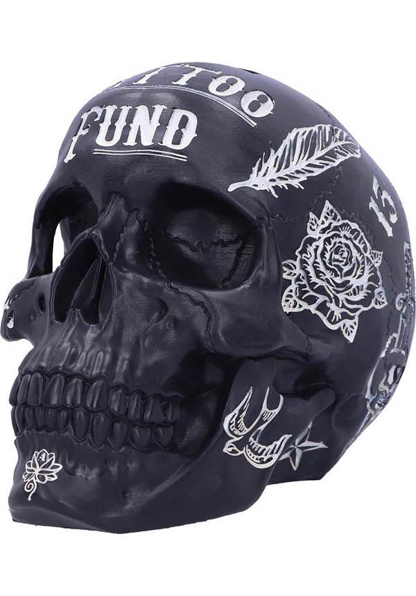 Tattoo Fund [Black] | SKULL - Beserk - all, black, clickfrenzy15-2023, discountapp, fp, gift, gift idea, gift ideas, gifts, gothic gifts, gothic homeware, gothic homewares, home, homeware, homewares, jul22, mens gifts, money, money bank, money box, NN4000036001, R120722, skull, skulls, tattoo