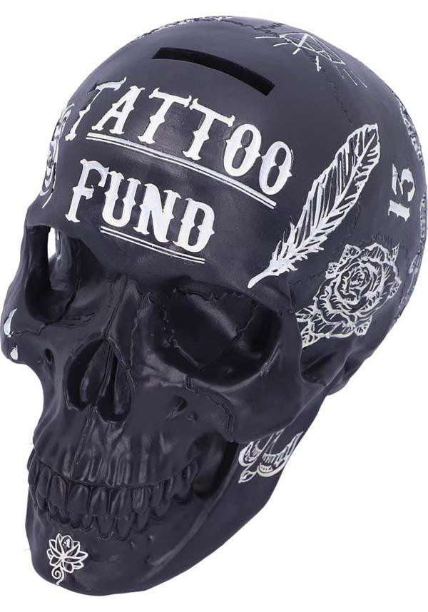 Tattoo Fund [Black] | SKULL - Beserk - all, black, clickfrenzy15-2023, discountapp, fp, gift, gift idea, gift ideas, gifts, gothic gifts, gothic homeware, gothic homewares, home, homeware, homewares, jul22, mens gifts, money, money bank, money box, NN4000036001, R120722, skull, skulls, tattoo
