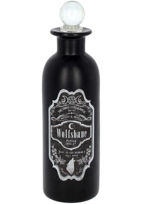 Wolfsbane | POTION BOTTLE - Beserk - all, aug20, bathroom homeware, bathroom homewares, black, bottle, clickfrenzy15-2023, decor, decoration, decorations, discountapp, fp, gift, gift idea, gift ideas, gifts, goth, gothic, gothic homewares, halloween homewares, home, homeware, homewares, nemesis now, poison, witch, witchcraft, witches, witchy