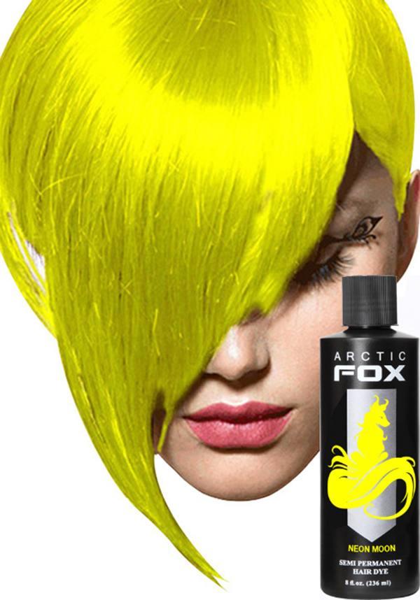 Neon Moon | HAIR COLOUR [236ml] - Beserk - all, arctic fox, artic fox, clickfrenzy15-2023, cosmetics, discountapp, fp, hair colour, hair dye, hair yellow, labeluvreactive, labelvegan, lethal industries, mermaid, moon, rainbow, uvreactive, vegan, yellow