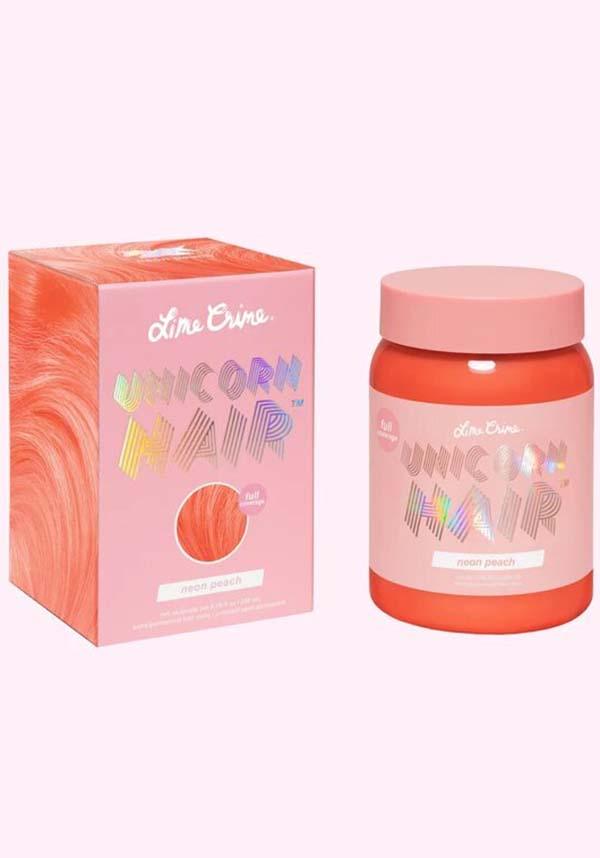 Neon Peach | UNICORN HAIR COLOUR - Beserk - all, clickfrenzy15-2023, cosmetics, discountapp, dye, fp, hair colour, hair dye, hair orange, labelvegan, lime crime, lime crime hair, mermaid, orange, peach, rainbow, vegan