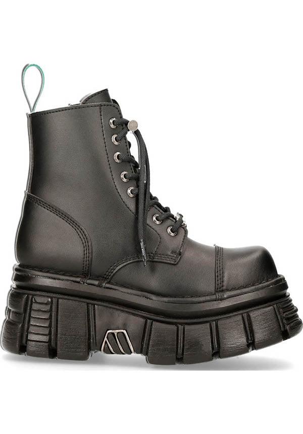 M-NEWMILI083-VS2 | PLATFORM BOOTS [PREORDER] - Beserk - all, black, boot, boots, boots [preorder], clickfrenzy15-2023, dec21, discountapp, fp, goth, gothic, labelpreorder, leather, men, mens shoes, new rock, nrpo, platform, platforms, platforms [preorder], preorder, shoe, shoes