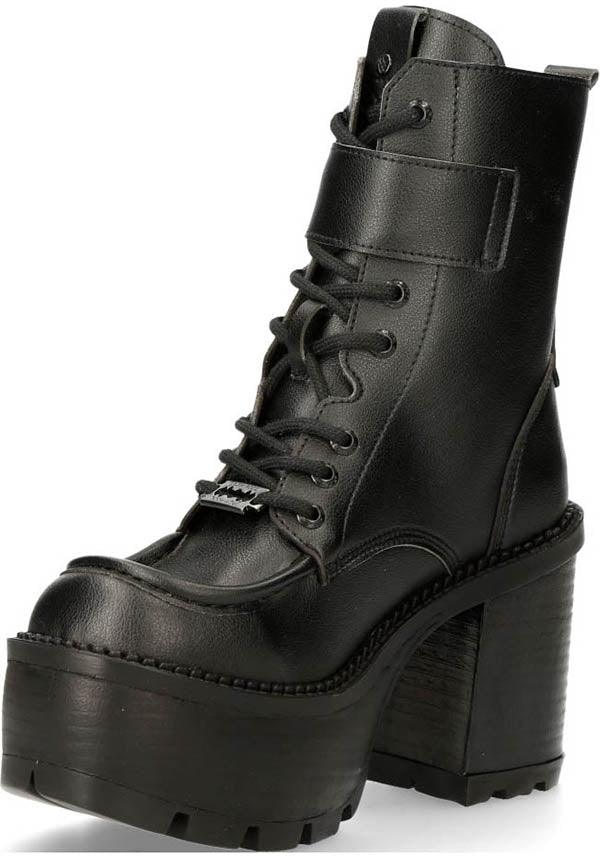 M-SEVE27-V1 | PLATFORM BOOTS [PREORDER] - Beserk - all, black, boot, Boots, boots [preorder], buckle, clickfrenzy15-2023, dec21, discountapp, fp, goth, gothic, labelpreorder, leather, new rock, nrpo, platform, platforms, platforms [preorder], preorder, shoe, shoes, witch, witchy