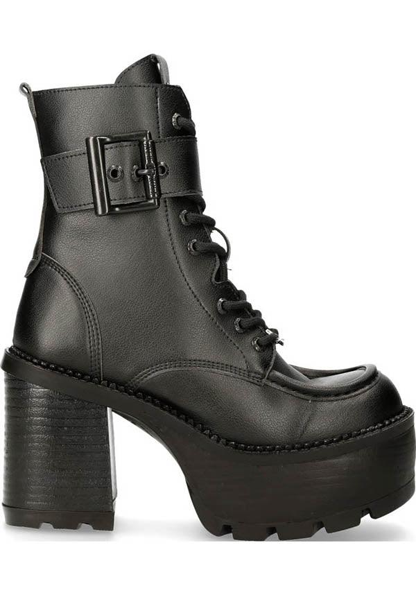 M-SEVE27-V1 | PLATFORM BOOTS [PREORDER] - Beserk - all, black, boot, Boots, boots [preorder], buckle, clickfrenzy15-2023, dec21, discountapp, fp, goth, gothic, labelpreorder, leather, new rock, nrpo, platform, platforms, platforms [preorder], preorder, shoe, shoes, witch, witchy