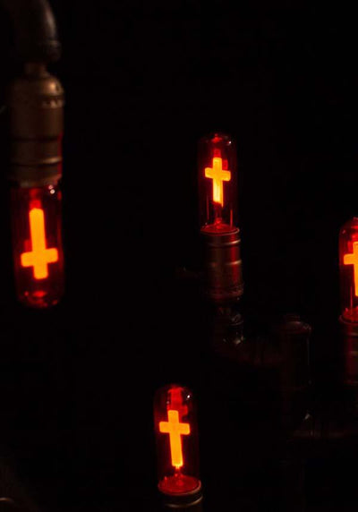 Nocturna - Red Neon Cross Crucifix Light Bulb - Buy Online Australia
