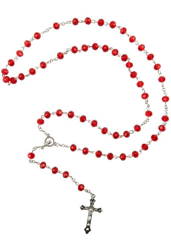 Red Rosary Beads | NECKLACE