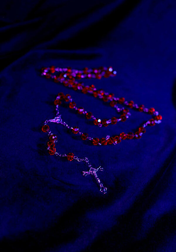 Red Rosary Beads | NECKLACE