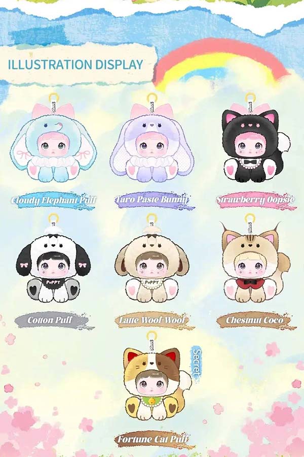 Nommi Sitting Zoo | PLUSH KEYCHAIN [BLIND BOX]