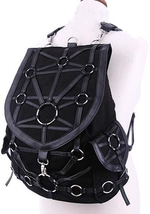 O-Ring | BACKPACK - Beserk - accessories, all, backpack, bag, black, clickfrenzy15-2023, discountapp, fetish, fp, goth, gothic, gothic accessories, handbags and purses, labelvegan, mens, mens accessories, post apocalyptic, vegan