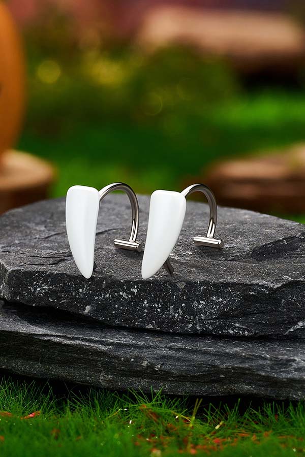 2pcs Faux Fang | LIP STUDS