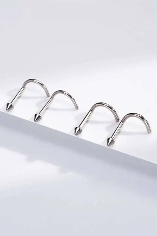 20g [Titanium] Spike | 2PC NOSE STUD