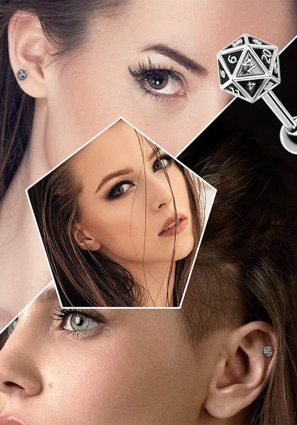 Oufer D20 Glitter [Black] - Back