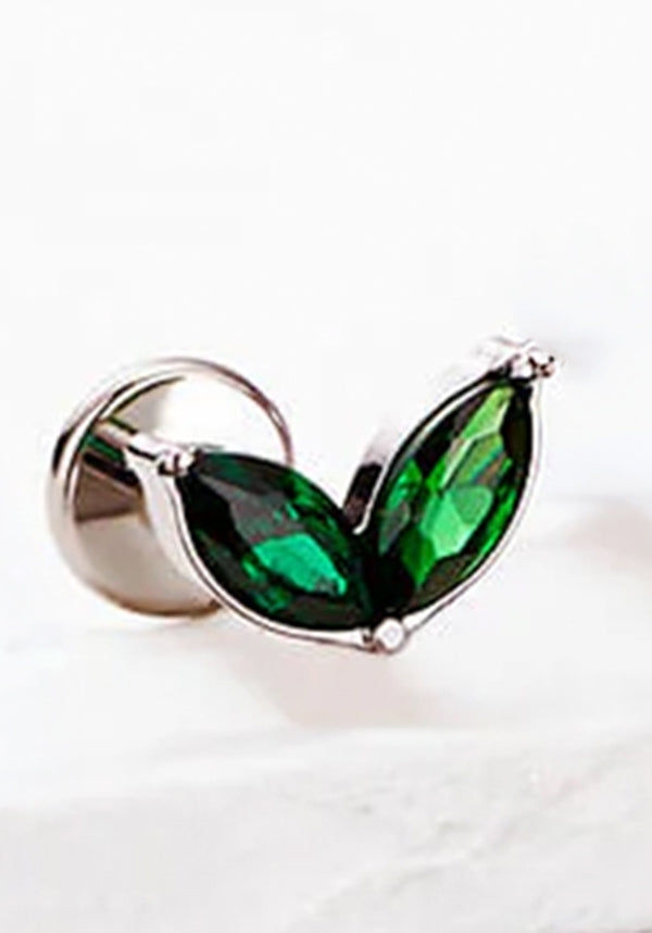 Oufer Leaf [Silver/Green] - Back