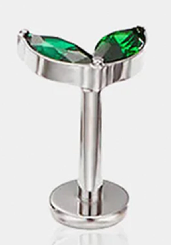 Oufer Leaf [Silver/Green] - Front