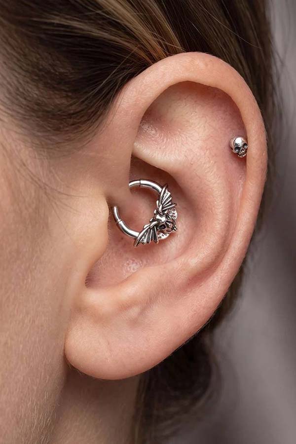 Skull Moth Segment Septum | RING [8mm]