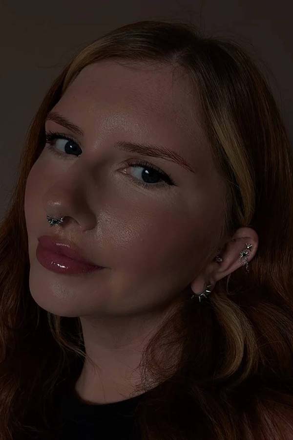 Skull Moth Segment Septum | RING [8mm]