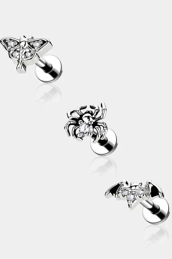 Spider Bat Moth Cartilage | STUD SET